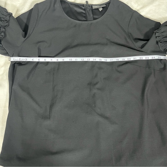 Lane Bryant RN 118641 Bell Sleeve Black Zip Up Blouse Women’s Plus Size 22/24 - Picture 10 of 11